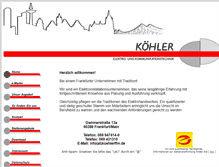 Tablet Screenshot of koehlerffm.de